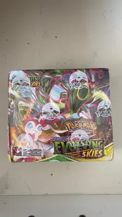 factory-sealed Pokemon TCG Sword & Shield: Evolving Skies Booster Box (36 Pack) - Image 1