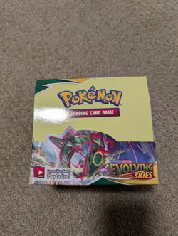 Empty Pokemon TCG Sword & Shield Evolving Skies Booster Box - No cards - Image 1