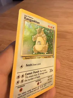Kangaskhan 5/64 Jungle Set Vintage Holo Rare Pokemon Card WOTC 1999 MP - Image 3