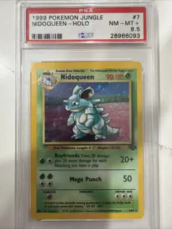 1999 Pokemon Jungle Nidoqueen Holo #7/64 PSA 8.5 NM-MT+ Vintage WOTC - Image 1