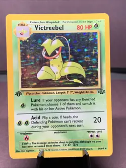 Pokemon TCG 1st Edition Victreebel 14/64 Jungle Set Holo Rare VTG WOTC 1999 MP - Image 1