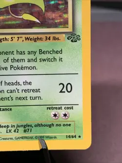Pokemon TCG 1st Edition Victreebel 14/64 Jungle Set Holo Rare VTG WOTC 1999 MP - Image 4