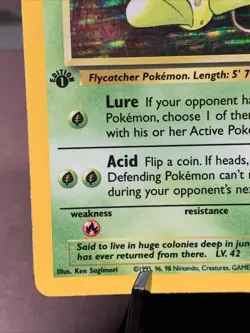 Pokemon TCG 1st Edition Victreebel 14/64 Jungle Set Holo Rare VTG WOTC 1999 MP - Image 5