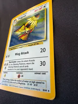 Pidgeot 8/64 Holo Rare Pokemon Card Jungle Set WOTC 1999 LP Vintage - Image 2