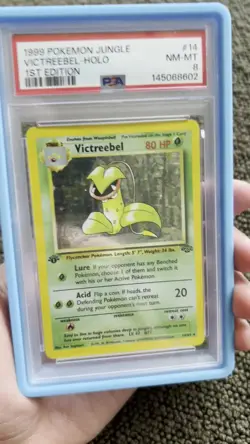 1999 Pokemon JUNGLE VICTREEBEL HOLO 14/64 1st EDITION PSA 8 NM-MT - Image 2