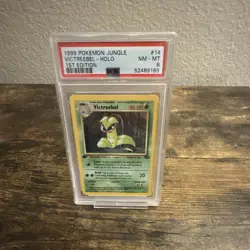 Pokemon TCG 1999 Victreebel 14/64 Jungle 1st Edition Holo PSA 8 - Image 1
