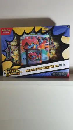 Pokemon TCG Mega Evolution Ascended Heroes Mega Feraligatr ex Box New & Sealed - Image 1