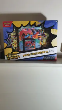 Pokemon TCG Mega Evolution Ascended Heroes Mega Feraligatr ex Box New & Sealed - Image 2