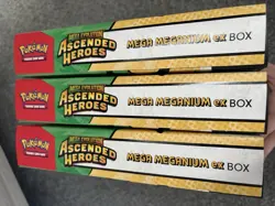 3x Pokemon TCG Mega Evolution Ascended Heroes - Mega Meganium ex Box - Image 3