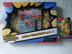 Pokemon TCG Mega Feraligatr EX Box + Ascended Heroes Booster Box - Image 1