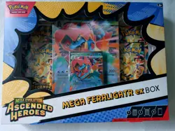 Pokemon TCG Mega Feraligatr EX Box + Ascended Heroes Booster Box - Image 3
