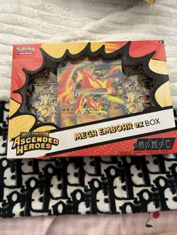 Pokemon TCG Ascended Heroes Mega Emboar EX Box New And Sealed - Image 1