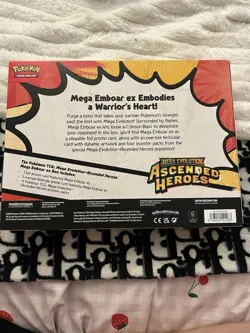 Pokemon TCG Ascended Heroes Mega Emboar EX Box New And Sealed - Image 2