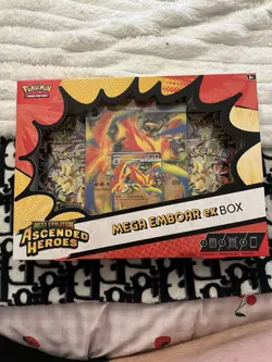 Pokemon TCG Ascended Heroes Mega Emboar EX Box New And Sealed - Image 4