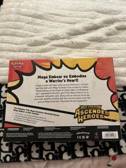 Pokemon TCG Ascended Heroes Mega Emboar EX Box New And Sealed - Image 5