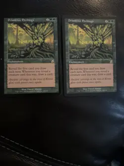 MtG x2 Primitive Etchings Scourge: Magic the Gathering Card - Image 1