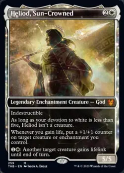 Heliod, Sun-Crowned 259 (Showcase) -Foil Light Play MTG Theros Beyond Death - Image 1