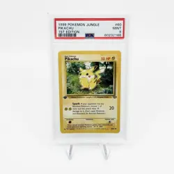 1999 Pokemon Jungle Pikachu 1ST Edition #60 PSA 9 Mint - Image 1