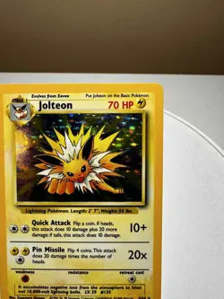 Pokemon TCG Jolteon Jungle 4/64 Holo Unlimited Rare - Vintage WOTC - LP+ - Image 4