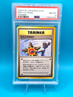 Pokemon Card Misty's Tears 1998 Gym Japanese - PSA 8 NEW CERT BANNED ART - Image 1
