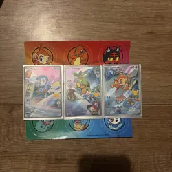 Pokemon TCG First Partner Illustration Series 1 Gen 4, Chimchar, Turtwig, Piplup - Image 1