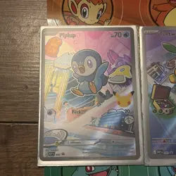 Pokemon TCG First Partner Illustration Series 1 Gen 4, Chimchar, Turtwig, Piplup - Image 2