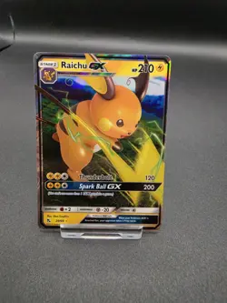 Pokemon TCG Raichu GX Hidden Fates 20/68 Holo Ultra Rare Mint Condition Card - Image 1