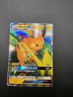 Pokemon TCG Raichu GX Hidden Fates 20/68 Holo Ultra Rare Mint Condition Card - Image 4