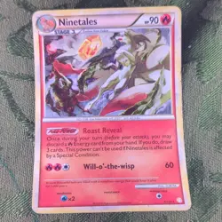 Pokemon TCG Ninetales HeartGold & SoulSilver Holo Rare 7/123 English 2010 - Image 1