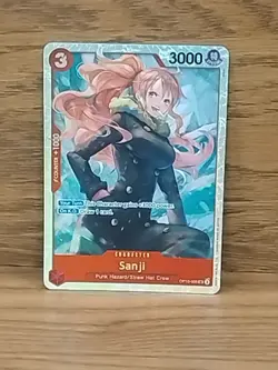 Sanji OP10-005 Super Rare Royal Blood One Piece TCG Card - Image 1