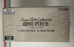 Eb-02 Anime 25th Collection One Piece Extra Booster Box Display En ENG 🇬🇧 Card - Image 4