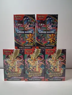 Pokemon TCG Ascended Heroes & Chaos Rising Booster Bundle Lot of 5 - Image 1