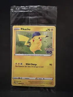 Pokemon Pikachu TCG Holo Rare Card Sealed, Pokemon Go 028/078 Pokemon Go stamped - Image 1