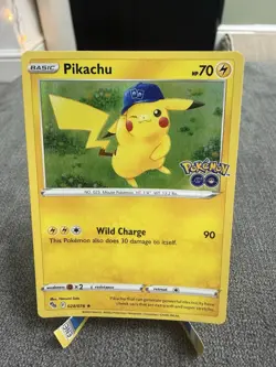 Pokemon TCG Pikachu Pokemon Go 028/078 Reverse Holo Holo Rare - Image 1