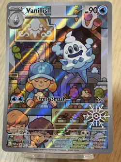 Pokemon TCG Vanillish 190/182 Paradox Rift Illus Rare Holo EN LP - Image 1
