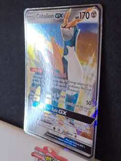 Pokemon TCG Cobalion GX Sun & Moon - Team Up 106/181 Holo Ultra Rare LP - Image 3