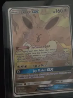 EEVEE GX Pokemon TCG Card SM233 SM Black Star Promo English Full Art Rare SIR NM - Image 2