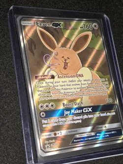 EEVEE GX Pokemon TCG Card SM233 SM Black Star Promo English Full Art Rare SIR NM - Image 5