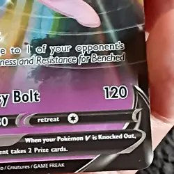 Espeon v SWSH201 Ultra Rare Holo Black Star Promo Pokemon Card - Image 5