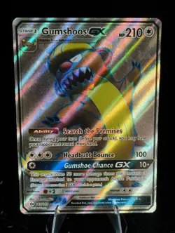 Pokemon TCG Card Gumshoos GX 145/149 Sun & Moon Ultra Rare Full Art Holo - Image 1