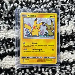 Pikachu SM162 Sun & Moon Black Star Promo Holo Pokemon Card 2018 - Image 1