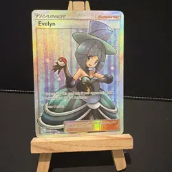 Evelyn Team Up 175/181 Pokemon TCG Card - Ultra Rare Sun & Moon Full Art SM Holo - Image 1