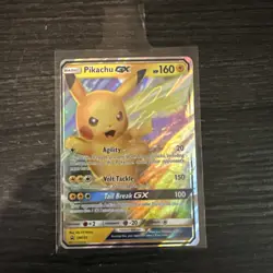 Pikachu GX SM232 Rare Holo Full Art 2019 Pokemon Sun & Moon Black Star Promo - Image 1