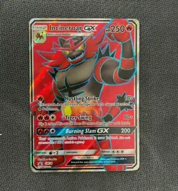 Pokemon Incineroar GX TCG Sun Moon SM38 Holo Promo Card - Image 1