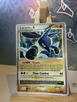 Lucario LV.X DP12 Black Star Promo Holo Rare Pokemon Trading Card TCG - Image 1