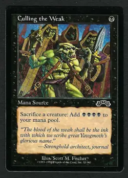 MTG Culling the Weak, Exodus; Magic the Gathering Card LP - Image 1
