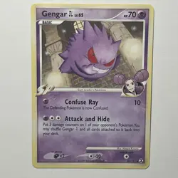 Pokemon TCG Gengar GL 40/111 Rising Rivals 2009 Un Common Non Holo Card LP+ - Image 1