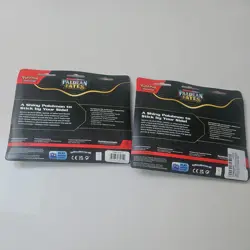 Pokemon TCG Paldean Fates Tech Sticker Collection 3 Pack Blister Fidough x2 - Image 2