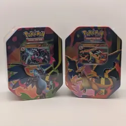 Pokemon TCG Mega Charizard X & Y ex Tins Set 2026 - SEALED BRAND NEW SHIPS FAST - Image 1