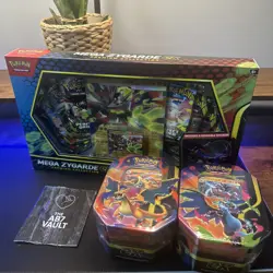 Pokemon TCG Mega Zygarde EX Premium Collection + Charizard Tins X+Y - Sealed✅ - Image 1